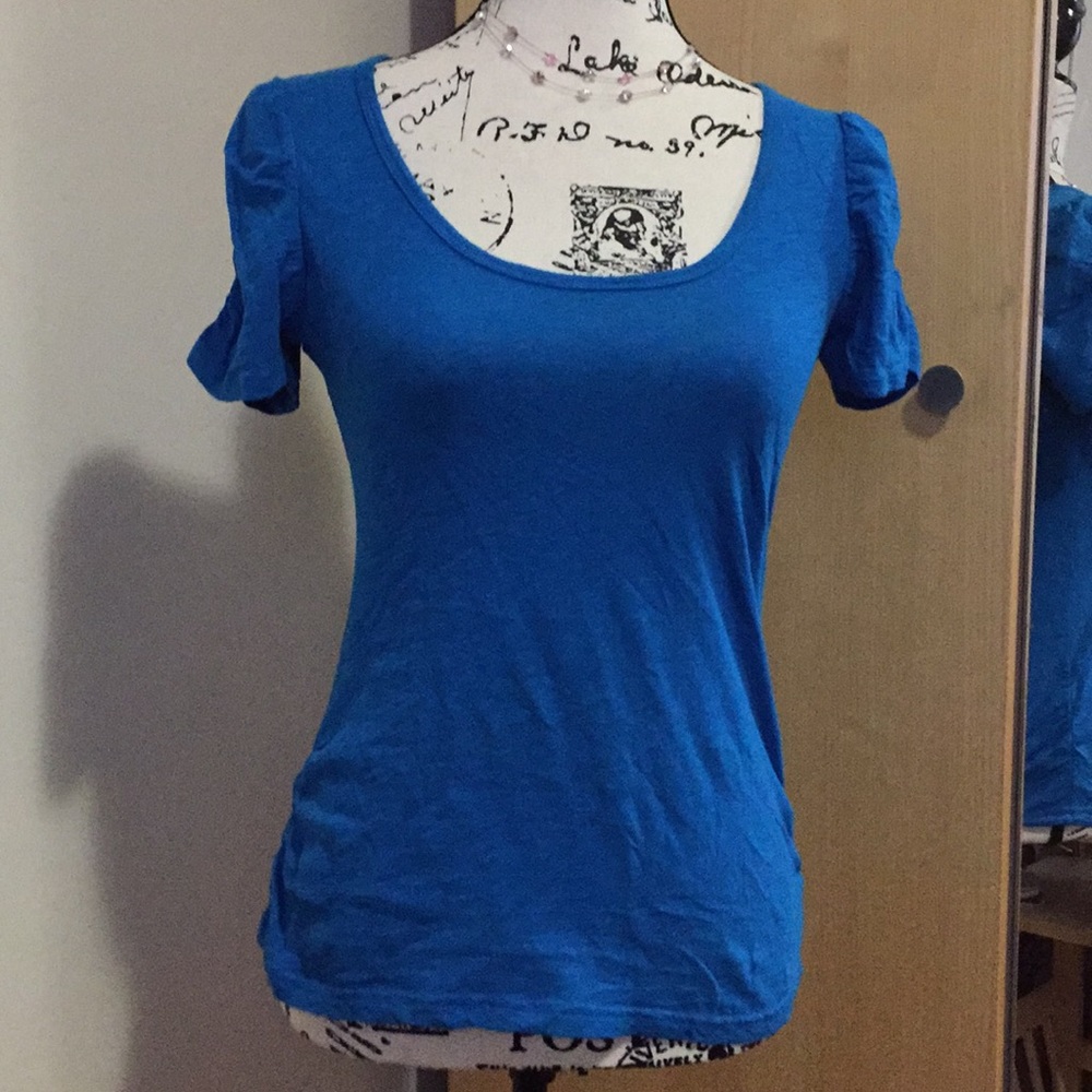 NWOT Color Story blue blouse